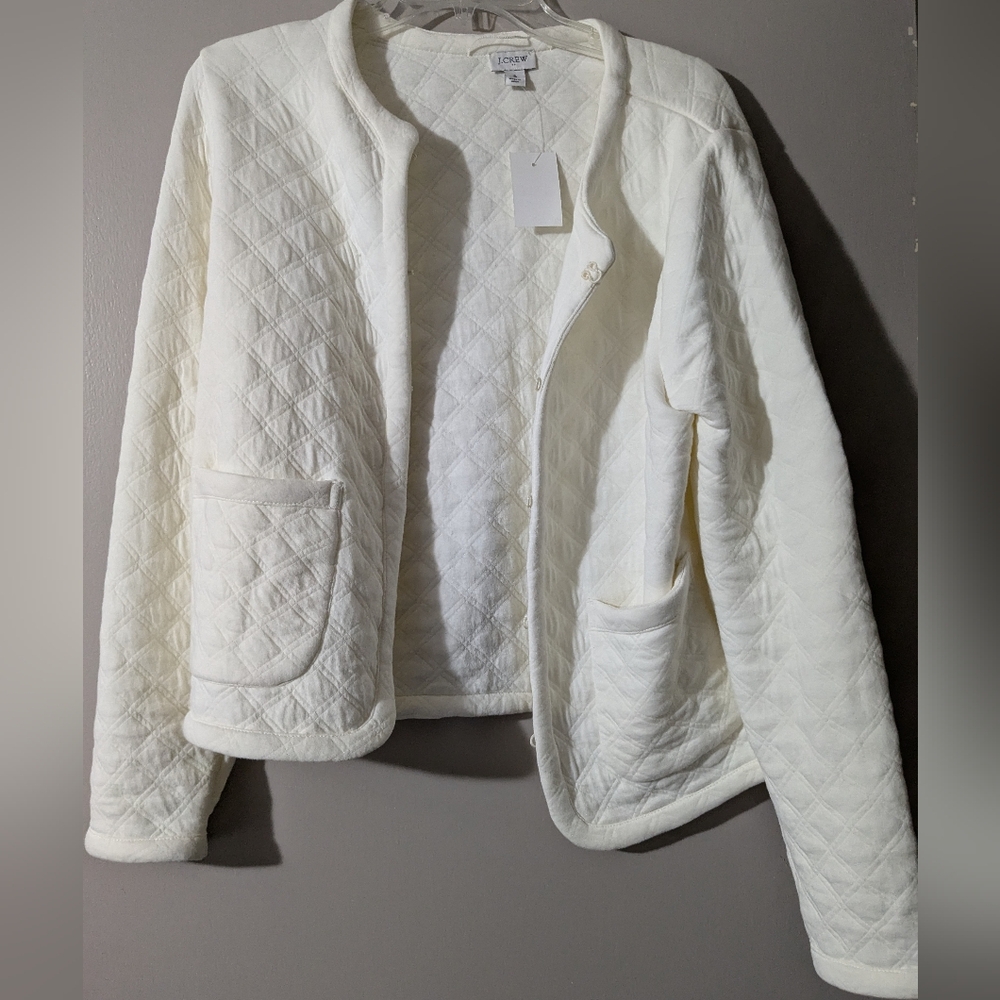 JCrew Quilted Sweater